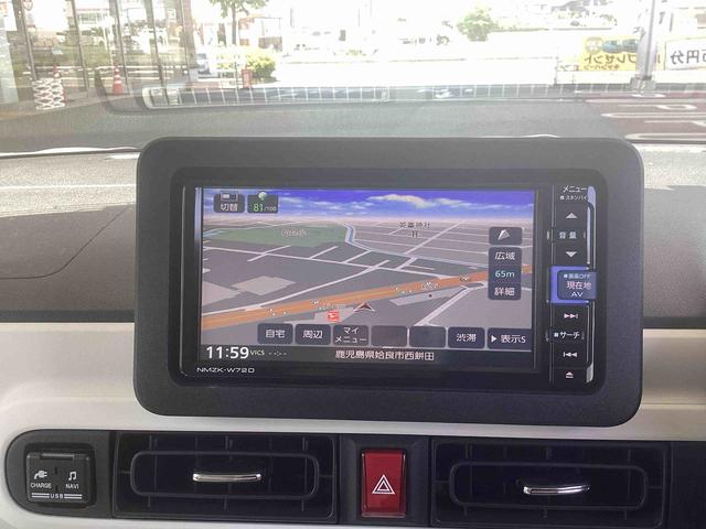 ムーヴキャンバスストライプスＧインパネシフト　プッシュスタートスイッチ　電子カードキー　カーナビ　ハイビームアシスト　ブレーキサポート　レーンキープアシスト　ＡＢＳ（鹿児島県）の中古車