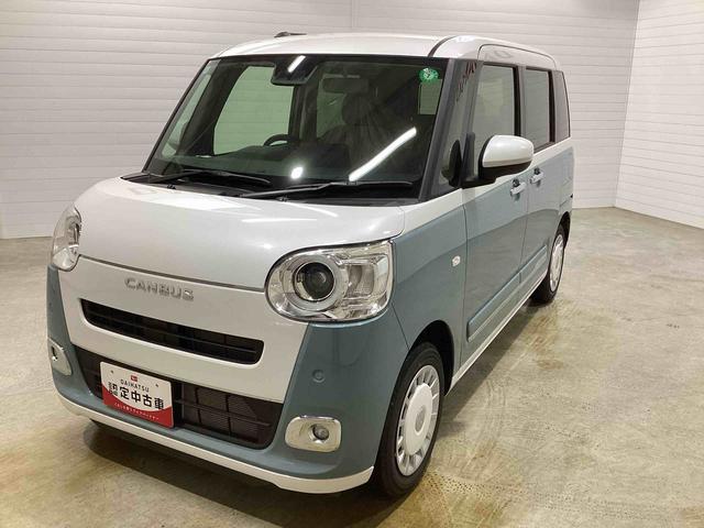 ムーヴキャンバスストライプスＧインパネシフト　プッシュスタートスイッチ　電子カードキー　電動パーキングブレーキ　軽減ブレーキ　両側スライドドア　レーンキープ　ＡＢＳ（鹿児島県）の中古車