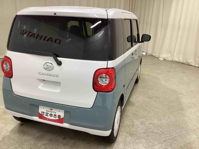 ムーヴキャンバスストライプスＧインパネシフト　プッシュスタートスイッチ　電子カードキー　電動パーキングブレーキ　軽減ブレーキ　両側スライドドア　レーンキープ　ＡＢＳ（鹿児島県）の中古車