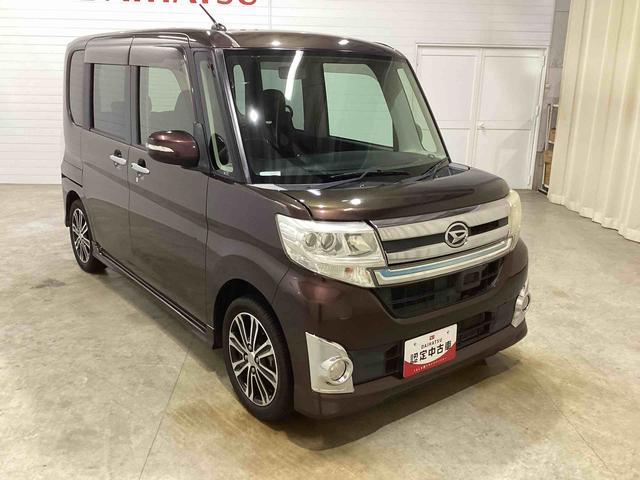 タントカスタムＲＳ　ＳＡターボ車　インパネシフト　プッシュスタートスイッチ　電子カードキー　カーナビ　ブレーキサポート　両側スライドドア　ＡＢＳ（鹿児島県）の中古車