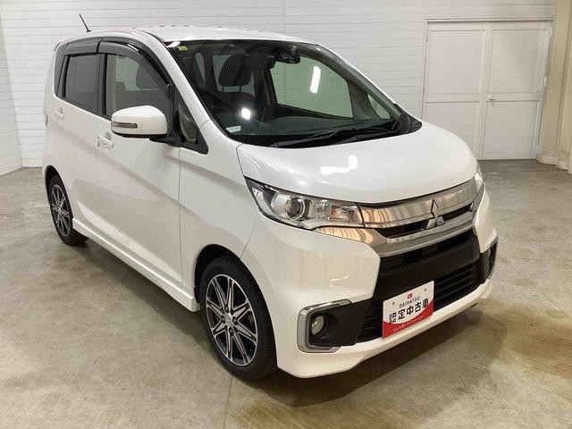 eKカスタムTセーフティパッケージインパネシフト プッシュスタートスイッチ 電子カードキー カーナビ ABS アルミホイール ETC車載器 オートエアコン(鹿児島県)の中古車