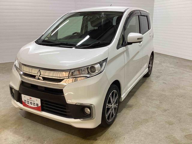 eKカスタムTセーフティパッケージインパネシフト プッシュスタートスイッチ 電子カードキー カーナビ ABS アルミホイール ETC車載器 オートエアコン(鹿児島県)の中古車