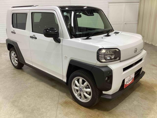 タフトGターボ4WD車 ターボ車 ディスプレイオーディオ バックモニター 電動パーキングブレーキ プッシュスタートスイッチ 電子カードキー パノラマサンルーフ アルミホイール(ミニライト)(鹿児島県)の中古車