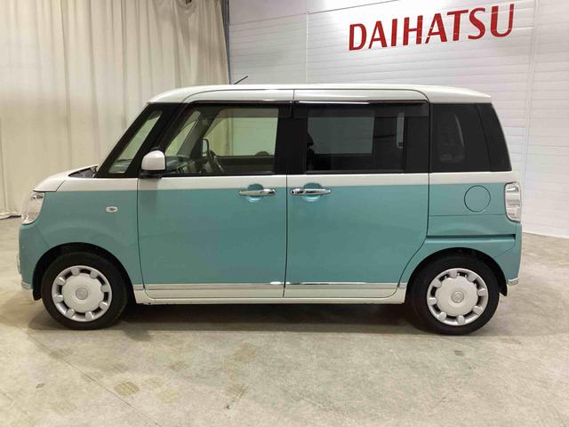 ムーヴキャンバスＸメイクアップリミテッド　ＳＡIIIインパネシフト　プッシュスタートスイッチ　電子カードキー　カーナビ　バックモニター　衝突防止　ＡＢＳ　レーンキープ　左右パワースライド（鹿児島県）の中古車