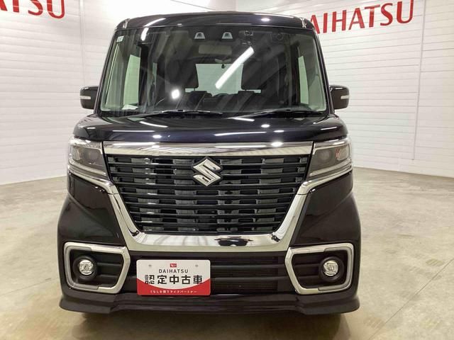 スペーシアカスタムハイブリッドXSインパネシフト プッシュスタートスイッチ 電子カードキー 両側パワ−スライドドア アルミホイール ABS フォグランプ ドラレコ ETC カーナビ バックモニター(鹿児島県)の中古車