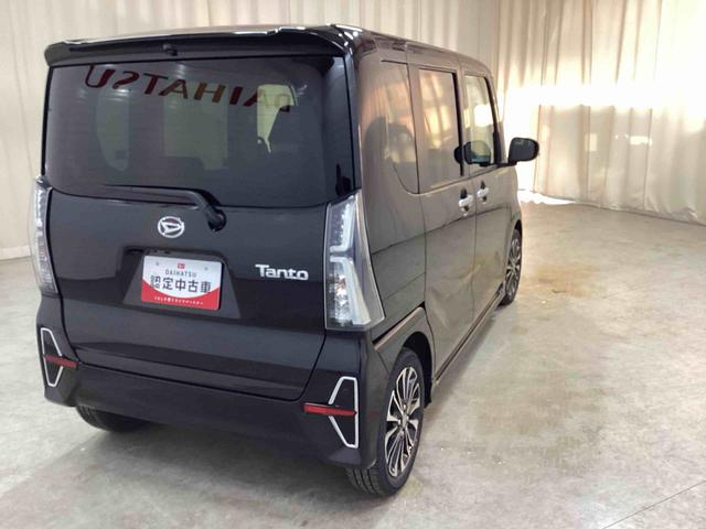 タントカスタムRSタ−ボ車 インパネシフト プッシュスタートスイッチ 電子カードキー 衝突軽減ブレーキシステム アルミホイール 車線逸脱 両側オートスライドドア(鹿児島県)の中古車