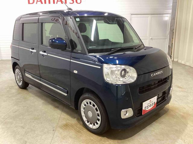 ムーヴキャンバスセオリーＧターボターボ　インパネシフト　プッシュスタートスイッチ　電子カードキー　電動パーキングブレーキ　両側電動スライドドア　レーンアシスト　衝突軽減Ｂ　ＡＢＳ　オートマチックハイビーム（鹿児島県）の中古車