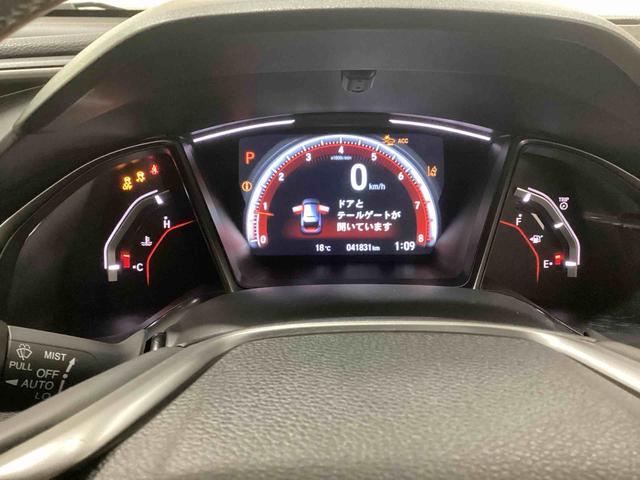 シビックハッチバックプッシュスタートスイッチ　電子カードキー　電動パーキングブレーキ　カーナビ　バックモニター　フロアＣＶＴ車（パドルシフト）　ＥＴＣ付　ＴＵＲＢＯ（鹿児島県）の中古車