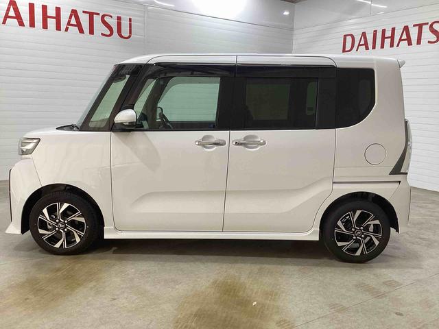 タントカスタムＸリミテッドインパネシフト　プッシュスタートスイッチ　電子カードキー　電動パーキングブレーキ　ディスプレイオーディオ　バックモニター　両側電動スライドドア　衝突被害軽減システム（鹿児島県）の中古車