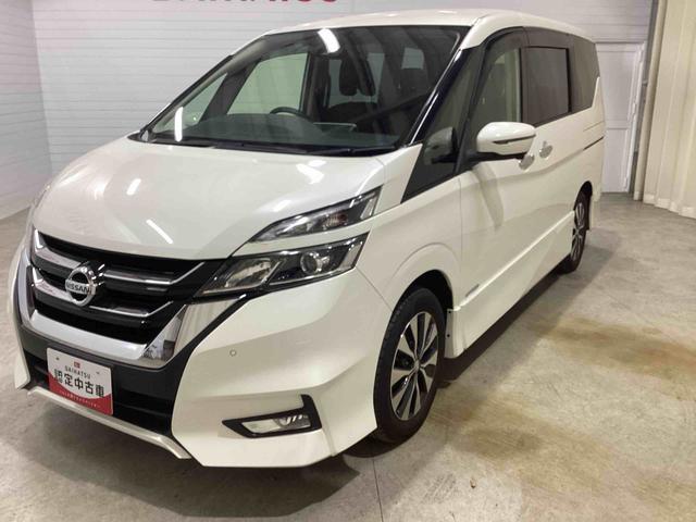 セレナハイウェイスター　ＶセレクションIIインパネシフト　プッシュスタートスイッチ　インテリキー　カーナビ　バックモニター（パノラマモニター）　両側電動スライドドア　アルミホイール　ＡＢＳ（鹿児島県）の中古車