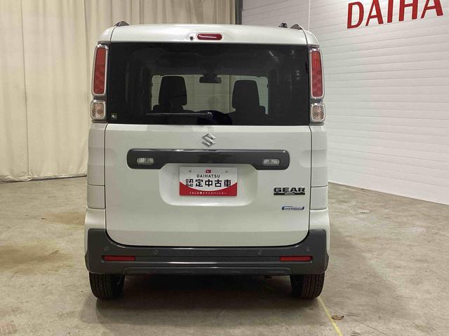 スペーシアギアハイブリッドXZ ターボターボ車 インパネシフト プッシュスタートスイッチ パドルシフト 電子カードキー 両側パワースライドドア カーナビ シートヒーター(鹿児島県)の中古車