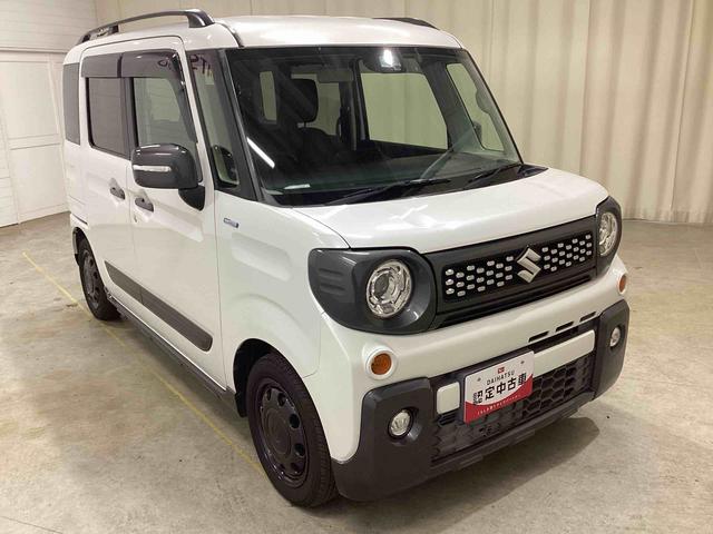 スペーシアギアハイブリッドXZ ターボターボ車 インパネシフト プッシュスタートスイッチ パドルシフト 電子カードキー 両側パワースライドドア カーナビ シートヒーター(鹿児島県)の中古車