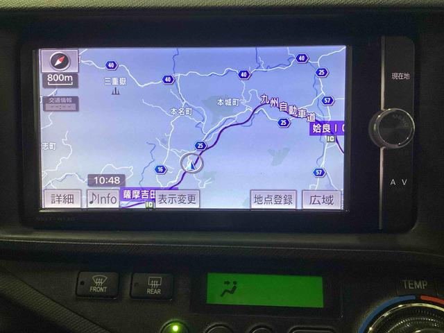 アクアＧプッシュスタートスイッチ　電子カードキー　カーナビ　バックモニター　ＡＢＳ　フォグランプ（鹿児島県）の中古車