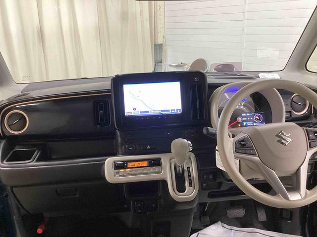ワゴンＲスマイルハイブリッドＸインパネシフト　左右パワースライドドア　スマートキー　カーナビ　バックモニター（パノラマモニター）　ＡＢＳ　オートエアコン　シートヒーター（鹿児島県）の中古車