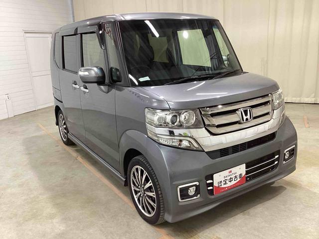 N−BOXカスタムG・ターボLパッケージターボ車 インパネシフト(パドルシフト) プッシュスタートスイッチ 両側電動スライドドア カーナビ バックモニター アルミホイール ETC車載器(鹿児島県)の中古車