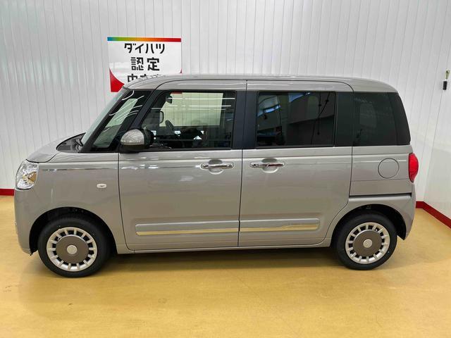 ムーヴキャンバスセオリーＧ走行無制限１年保証　４ＷＤ　両側スライドドア　コーナーセンサー　シートヒーター　ホットカップホルダー　オートハイビーム　ＬＥＤヘッドライト　プッシュスタートスイッチ　横滑り防止装置　オートエアコン（石川県）の中古車