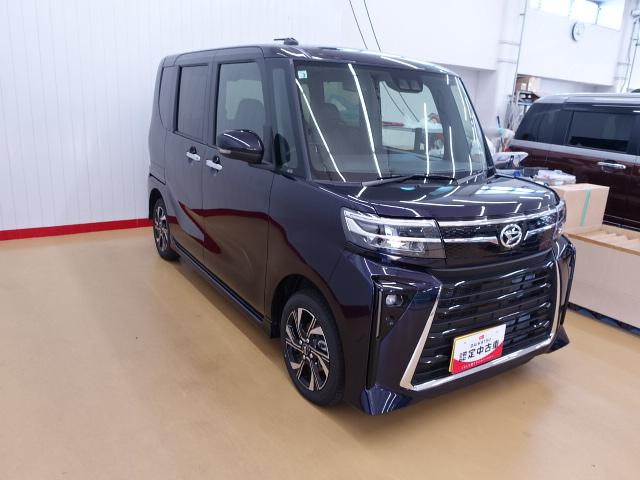 タントカスタムX走行無制限1年保証 純正7インチナビ バックカメラ 衝突回避支援ブレーキ コーナーセンサー LEDヘッドライト オートライト 両側パワースライドドア シートヒーター USB(石川県)の中古車