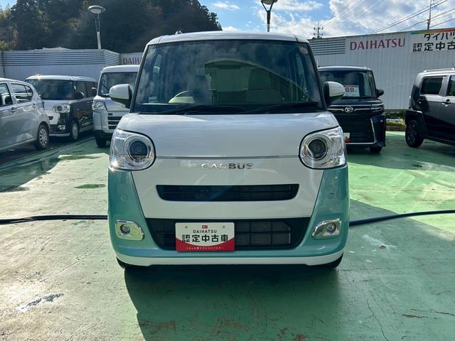 ムーヴキャンバスストライプスＧ４ＷＤ　次世代スマートアシスト　両側パワースライドドア　電動パーキングブレーキ・ブレーキホールド機能　シートヒーター　ＣＤステレオ　バックカメラ　ステアリングスイッチ　オートライト　置き楽ＢＯＸ（石川県）の中古車