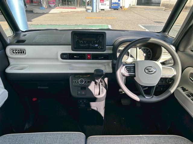 ムーヴキャンバスストライプスＧ４ＷＤ　次世代スマートアシスト　両側パワースライドドア　電動パーキングブレーキ・ブレーキホールド機能　シートヒーター　ＣＤステレオ　バックカメラ　ステアリングスイッチ　オートライト　置き楽ＢＯＸ（石川県）の中古車