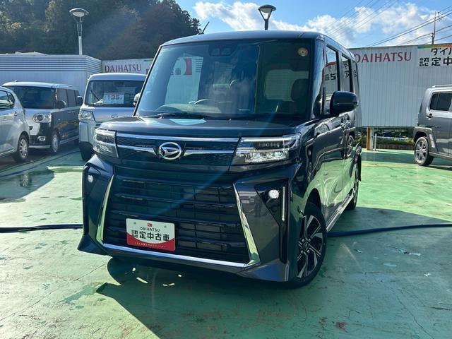 タントカスタムＸ次世代スマートアシスト　両側パワースライドドア　シートヒーター　シートバックテーブル　電動パーキングブレーキ・ブレーキホールド機能　サンシェード　オートライト　７インチナビ　バックカメラ（石川県）の中古車