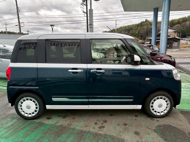 ムーヴキャンバスストライプスＧ次世代スマートアシスト　両側パワースライドドア　シートヒーター　オートライト　７インチナビ　前後コーナーセンサー　置き楽ＢＯＸ　ＬＥＤライト　電動パーキングブレーキ・ブレーキホールド機能（石川県）の中古車