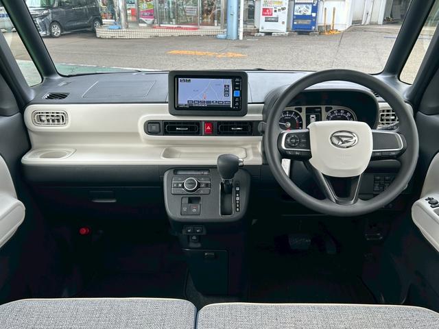 ムーヴキャンバスストライプスＧ次世代スマートアシスト　両側パワースライドドア　シートヒーター　オートライト　７インチナビ　前後コーナーセンサー　置き楽ＢＯＸ　ＬＥＤライト　電動パーキングブレーキ・ブレーキホールド機能（石川県）の中古車