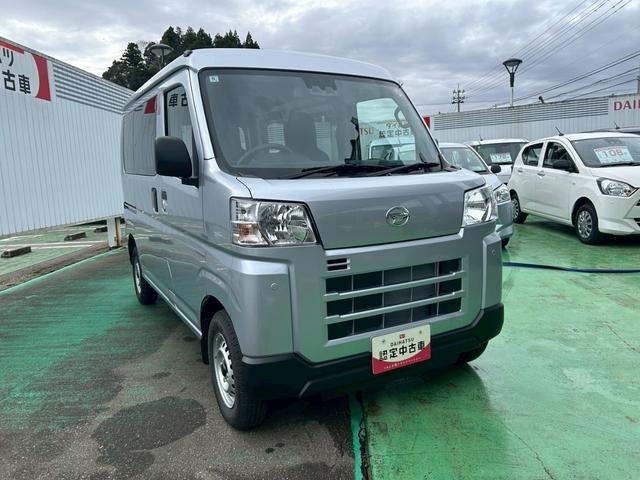 ハイゼットカーゴDX4WD 次世代スマートアシスト 両側スライドドア アイドリングストップ キーレス FM/AMラジオ ABS オートライト CVT車 前後コーナーセンサー(石川県)の中古車