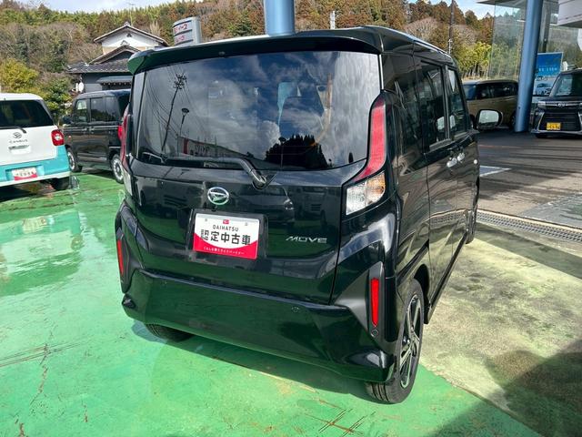 ムーヴＲＳ次世代スマートアシスト　ターボエンジン　前後コーナーセンサー　電動パーキングブレーキ・ブレーキホールド　両側パワースライドドア　オートライト　ステアリングスイッチ　バックカメラ　クルーズコントロール（石川県）の中古車