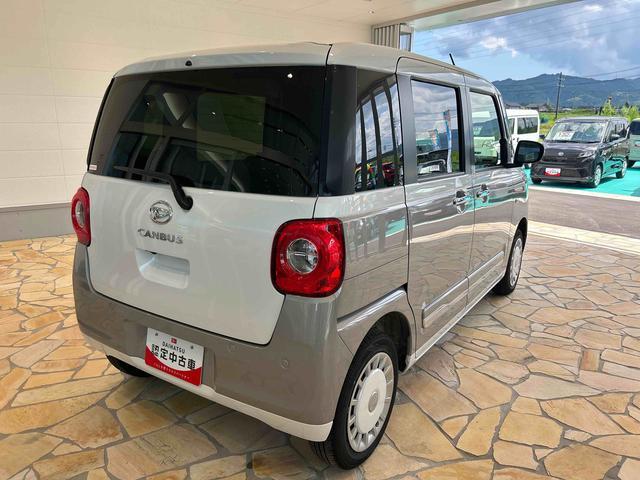 ムーヴキャンバスストライプスＧ１年保証　純正７インチナビ　バックカメラ　ＬＥＤヘッドライト　両側電動スライドドア　コーナーセンサー　シートヒーター　サイドエアバッグオートエアコン　スマートキー　ＵＳＢチャージャ（石川県）の中古車