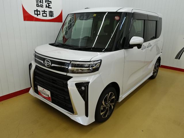 タントカスタムＸ１０インチナビ　オートエアコン　シートヒーター　両側パワースライドドア（石川県）の中古車