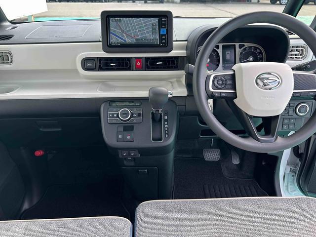 ムーヴキャンバスストライプスG走行無制限1年保証 純正7インチナビ Bluetooth バックカメラ 衝突回避支援ブレーキ コーナーセンサー LEDヘッドライト オートライト 両側パワースライドドア シートヒーター(石川県)の中古車