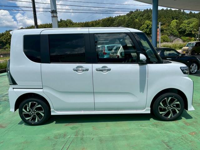 タントカスタムＸ４ＷＤ　次世代スマートアシスト　７インチナビ　バックカメラ　シートバックテーブル　サンシェード　シートヒーター　両側パワースライドドア　電動パーキングブレーキ・ブレーキホールド機能　オートライト（石川県）の中古車
