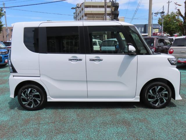 タントカスタムＸ次世代スマートアシスト　両側パワースライドドア　電動パーキングブレーキ・ブレーキホールド機能　シートヒーター　シートバックテーブル　サンシェード　オートライト　バックカメラ　ステアリングスイッチ（石川県）の中古車
