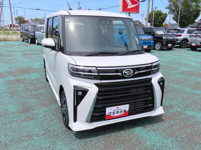 タントカスタムＸ次世代スマートアシスト　両側パワースライドドア　電動パーキングブレーキ・ブレーキホールド機能　シートヒーター　シートバックテーブル　サンシェード　オートライト　バックカメラ　ステアリングスイッチ（石川県）の中古車