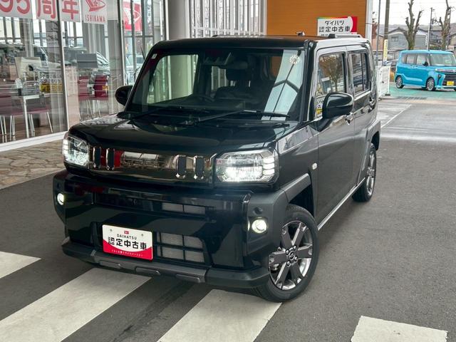 タフトＧ　ダーククロムベンチャー次世代スマートアシスト　電動パーキングブレーキ・ブレーキホールド機能　シートヒーター　クルーズコントロール　オートライト　アイドリングストップ　バックカメラ　キーフリー　アイドリングストップ（石川県）の中古車