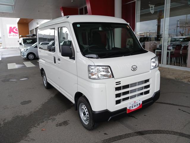 ハイゼットカーゴＤＸ４ＷＤ　スマートアシスト　キーレスリモコン　フロントパワーウインド　スチールホイール　両側リヤスライドドア　コーナーセンサー　マニュアルエアコン　カーペットマット　オートライト　アイドリングストップ（石川県）の中古車