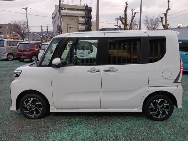 タントカスタムＸ４ＷＤ　スマートアシスト　純正ナビ　バックカメラ　両側電動スライドドア　シートヒーター　スマートキー　オートライト　電動パーキングブレーキ　衝突被害軽減システム　横滑り防止機能　アイドリングストップ（石川県）の中古車