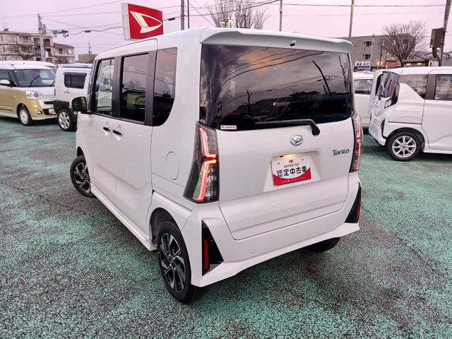 タントカスタムＸ４ＷＤ　スマートアシスト　純正ナビ　バックカメラ　両側電動スライドドア　シートヒーター　スマートキー　オートライト　電動パーキングブレーキ　衝突被害軽減システム　横滑り防止機能　アイドリングストップ（石川県）の中古車