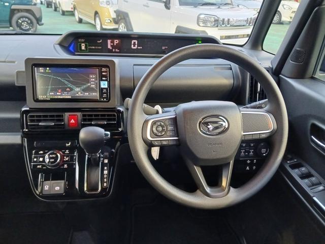 タントカスタムＸ４ＷＤ　スマートアシスト　純正ナビ　バックカメラ　両側電動スライドドア　シートヒーター　スマートキー　オートライト　電動パーキングブレーキ　衝突被害軽減システム　横滑り防止機能　アイドリングストップ（石川県）の中古車