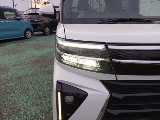 タントカスタムＸ４ＷＤ　スマートアシスト　純正ナビ　バックカメラ　両側電動スライドドア　シートヒーター　スマートキー　オートライト　電動パーキングブレーキ　衝突被害軽減システム　横滑り防止機能　アイドリングストップ（石川県）の中古車