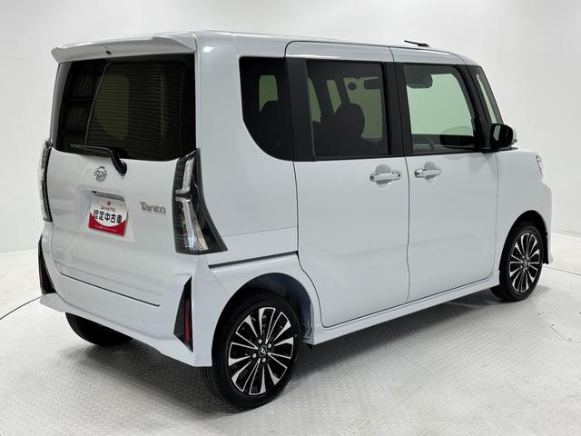 タントカスタムＲＳリミテッドターボ　追従機能　オーディオレス　ＵＳＢソケット　両側電動スライドドア　ミラクルオープンドア　両側シートヒーター　格納式テーブル　電動格納ミラー　ＬＥＤ　オートライト機能　キーフリー　スマアシ（長野県）の中古車