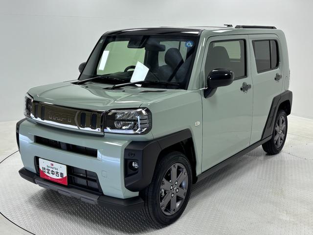 タフトＧターボ　ダーククロムベンチャーターボ　追従機能　オーディオレス　ＵＳＢソケット　スカイフィールトップ　両側シートヒーター　電動格納ミラー　電動パーキングブレーキ　プッシュスタート　ＬＥＤ　オートライト　キーフリー　スマアシ（長野県）の中古車