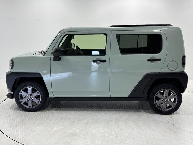 タフトＧターボ　ダーククロムベンチャーターボ　追従機能　オーディオレス　ＵＳＢソケット　スカイフィールトップ　両側シートヒーター　電動格納ミラー　電動パーキングブレーキ　プッシュスタート　ＬＥＤ　オートライト　キーフリー　スマアシ（長野県）の中古車