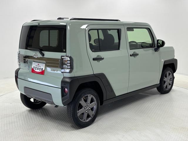 タフトＧターボ　ダーククロムベンチャーターボ　追従機能　オーディオレス　ＵＳＢソケット　スカイフィールトップ　両側シートヒーター　電動格納ミラー　電動パーキングブレーキ　プッシュスタート　ＬＥＤ　オートライト　キーフリー　スマアシ（長野県）の中古車