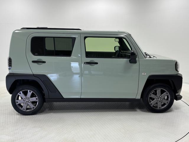 タフトＧターボ　ダーククロムベンチャーターボ　追従機能　オーディオレス　ＵＳＢソケット　スカイフィールトップ　両側シートヒーター　電動格納ミラー　電動パーキングブレーキ　プッシュスタート　ＬＥＤ　オートライト　キーフリー　スマアシ（長野県）の中古車