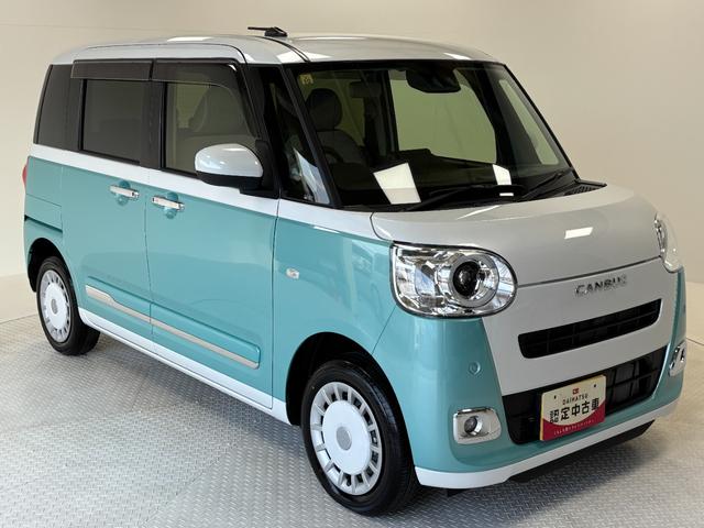 ムーヴキャンバスストライプスＧＣＤチューナー　シートヒーター　オートライト　オートエアコン　両側電動スライドドア　ＬＥＤヘッドランプ　ＬＥＤフォグランプ　４ＷＤ（長野県）の中古車