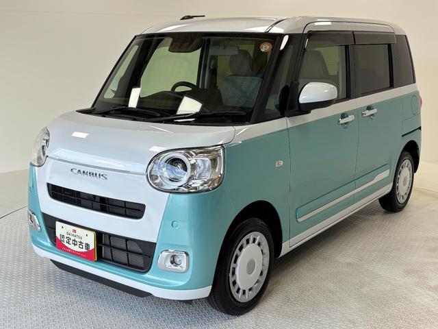 ムーヴキャンバスストライプスＧＣＤチューナー　シートヒーター　オートライト　オートエアコン　両側電動スライドドア　ＬＥＤヘッドランプ　ＬＥＤフォグランプ　４ＷＤ（長野県）の中古車