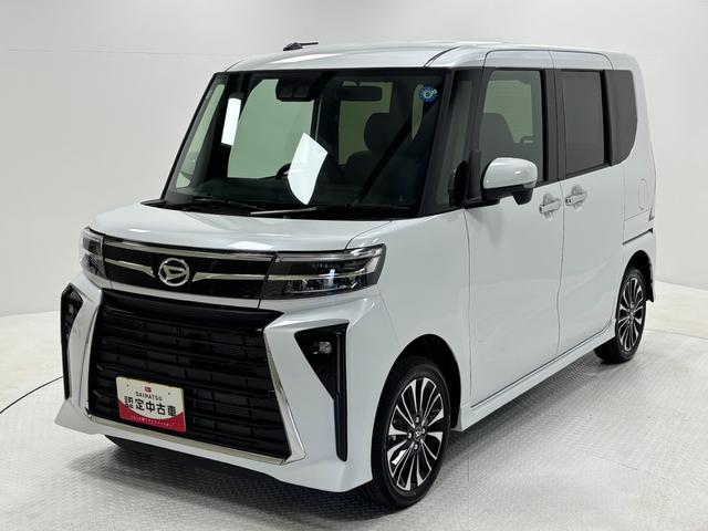 タントカスタムＲＳリミテッドターボ　追従機能　ＥＴＣ　オーディオレス　ＵＳＢソケット　両側電動スライドドア　ミラクルオープンドア　両側シートヒーター　ＬＥＤヘッドランプ　オートライト機能　格納式テーブル　キーフリー　スマアシ（長野県）の中古車