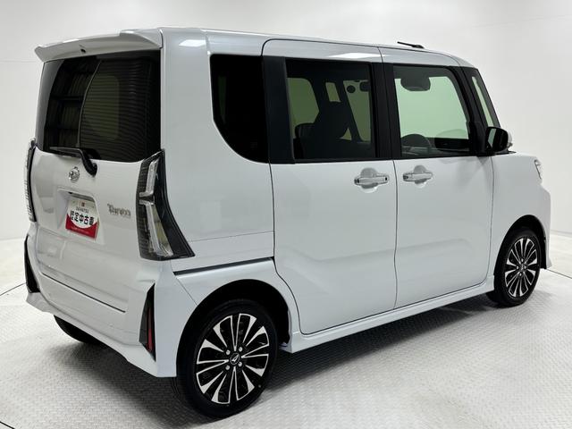 タントカスタムＲＳリミテッドターボ　追従機能　ＥＴＣ　オーディオレス　ＵＳＢソケット　両側電動スライドドア　ミラクルオープンドア　両側シートヒーター　ＬＥＤヘッドランプ　オートライト機能　格納式テーブル　キーフリー　スマアシ（長野県）の中古車