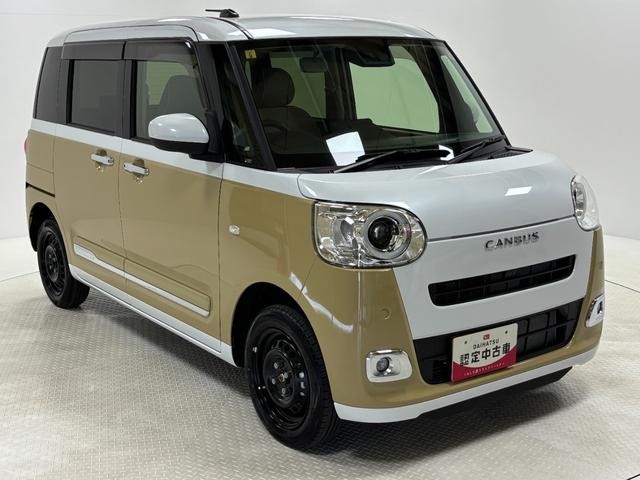 ムーヴキャンバスストライプスＧＣＤチューナー　シートヒーター　オートライト　オートエアコン　ＬＥＤヘッドランプ　ＬＥＤフォグランプ　４ＷＤ（長野県）の中古車